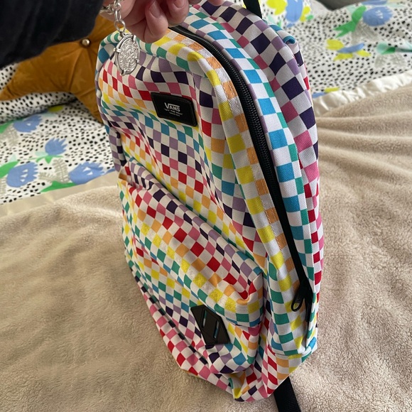 VANS Old Skool colorful checkerboard backpack new without tags happy maximalist - Picture 7 of 10